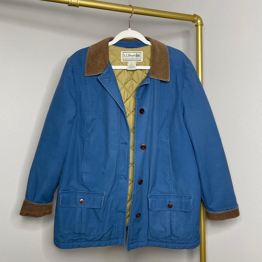 Vintage L.L. Bean Chore Coat Barn Jacket Blue XL